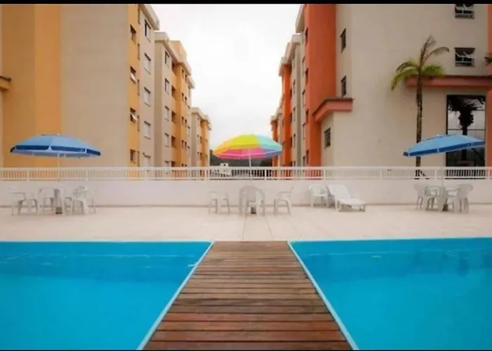 Apartamento Sun Way Ubatuba- Com Piscina, Churrasqueira E Play Ground